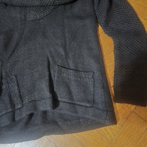 Philosophy Black  Off-the-Shoulder Sweater - Picture 2 of 4